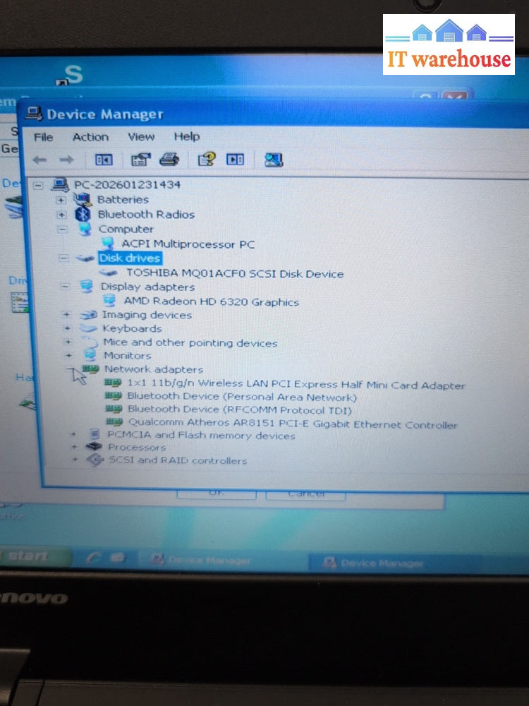 (NICE) Lenovo ThinkPad X130E 11.6" Laptop AMD E-450/4GB RAM/500GB HDD/WinXP -
