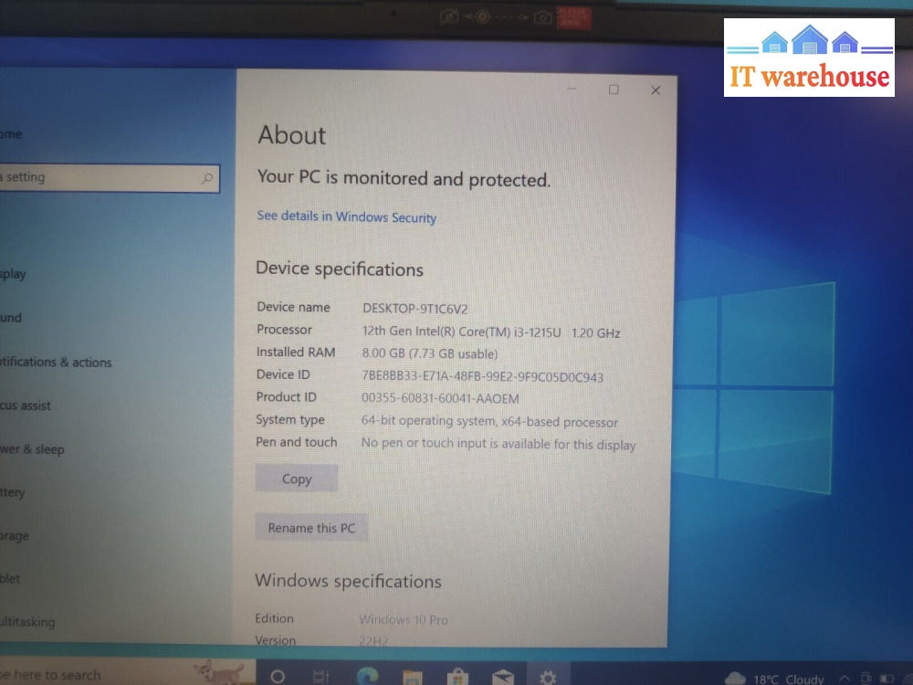 (Nice)Lenovo V14 G3 14" i3-1215U 8GB RAM 512GB SSD ~