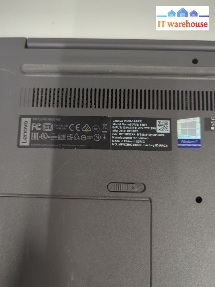 (Nice) Lenovo V330-14ARR 14" LAPTOP AMD Ryzen 5 2500U/ 8GB /256GB SSD/Win11 -