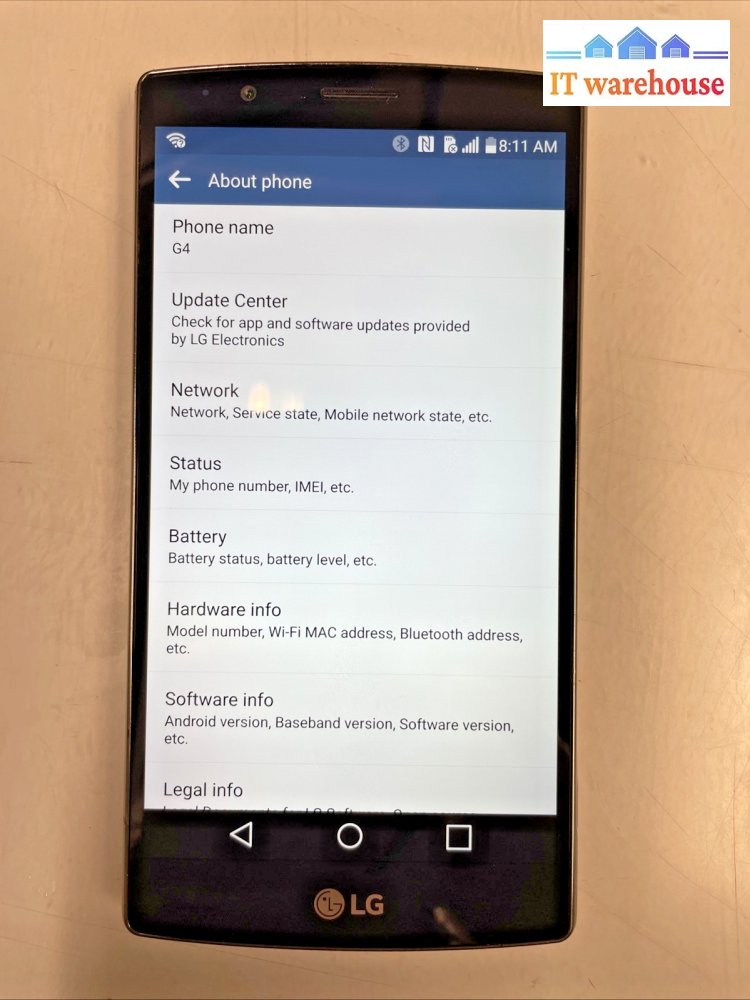 Nice LG G4 32G Unlocked SmartPhone Tested  +