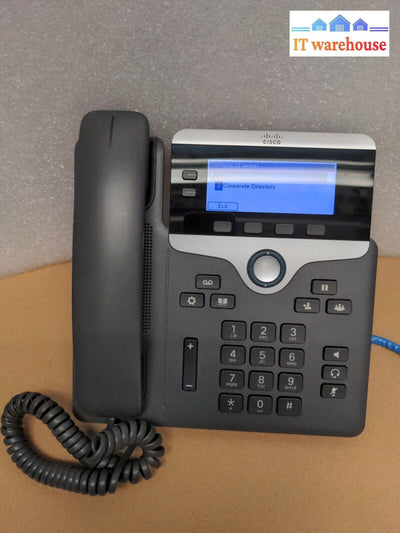 - (Nice) Lot Of 7 Cisco Ip Phone 7821 Voip (Cp-7821-K9) W/ Stand & Handset