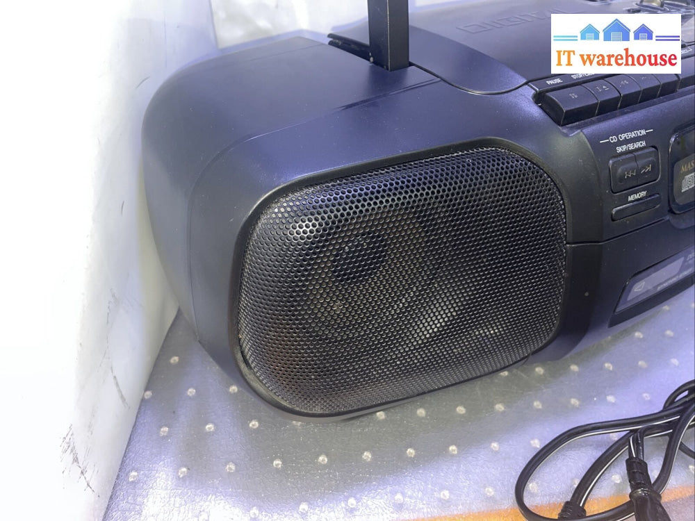 (Nice) Panasonic Rx-Dt30 Am/Fm Cd Twin Cassette Tape Boom Box