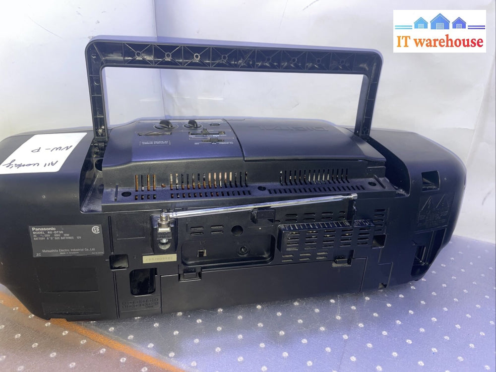 (Nice) Panasonic Rx-Dt30 Am/Fm Cd Twin Cassette Tape Boom Box