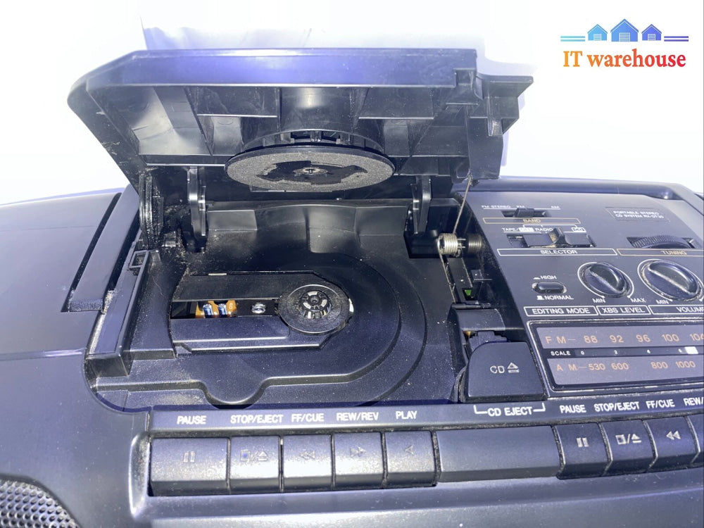 (Nice) Panasonic Rx-Dt30 Am/Fm Cd Twin Cassette Tape Boom Box