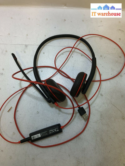 - (Nice) Plantronics C3200 C3225T Binaural Headset W/Usb Adapter Tested