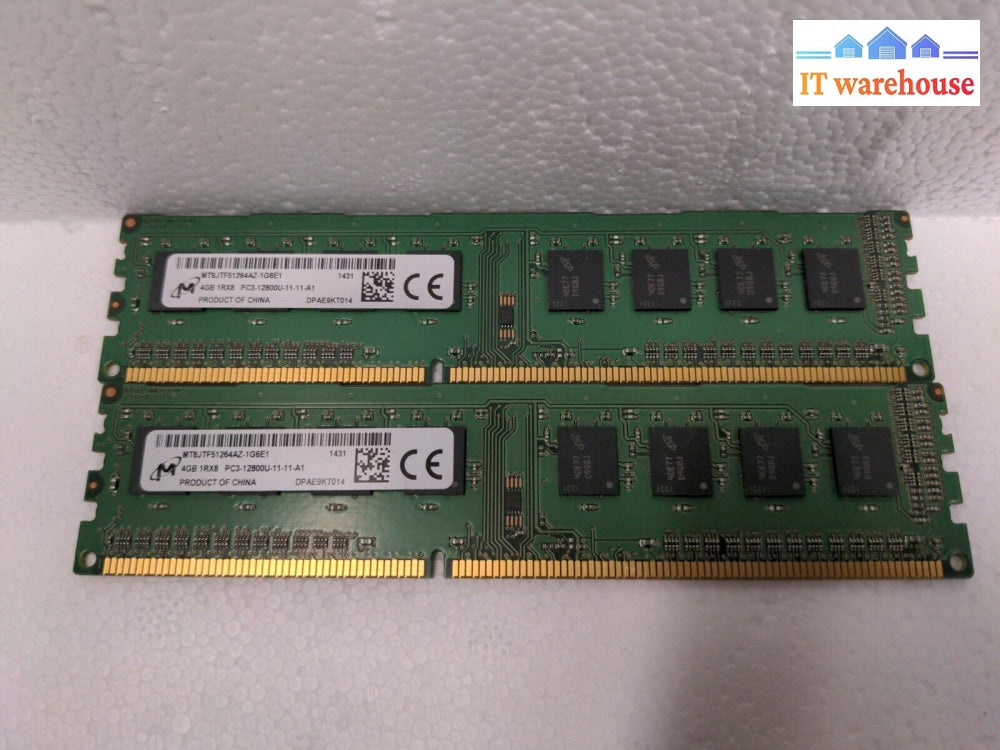 - (Nice) Random Brand pair 2x 4GB (8GB) DDR3 PC3 Non-ECC Desktop Memory Ram