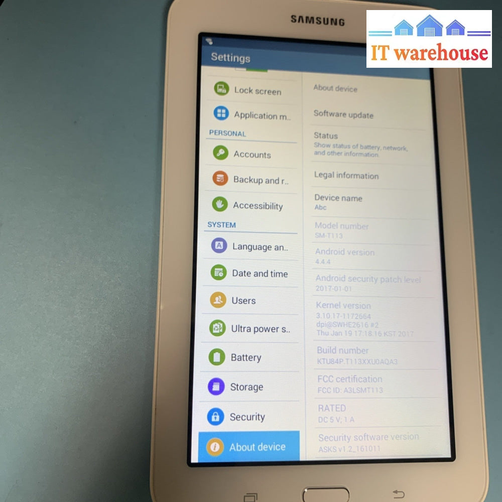 (Nice) Samsung SM-T113 Galaxy Tab E Lite - 8 GB