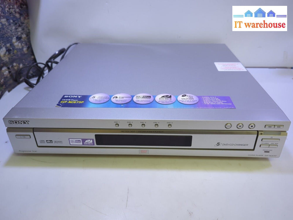 Nice ~ Sony DVP-NC675P CD DVD 5-Disc Player  (No Remote)-
