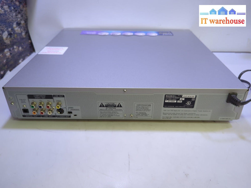 Nice ~ Sony DVP-NC675P CD DVD 5-Disc Player  (No Remote)-
