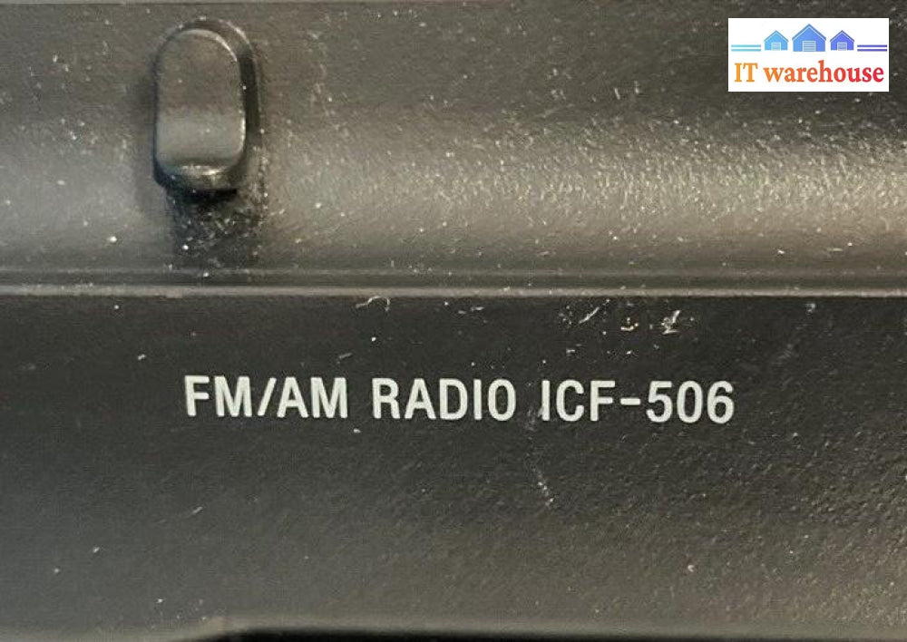 (Nice) Sony Icf-506 Analog Tuning Portable Fm/Am Radio *Tested/Working* ~