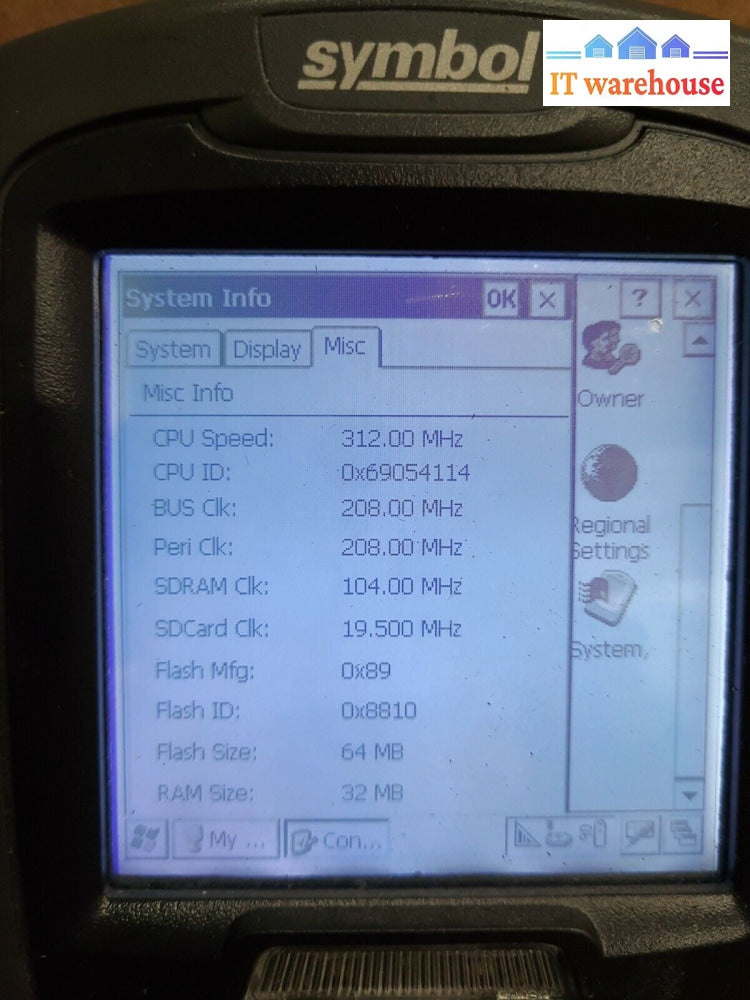 - (NICE) Symbol MC3000 WINCE 4.2 Wireless Scanner W/ Cradle & AC Adapter 