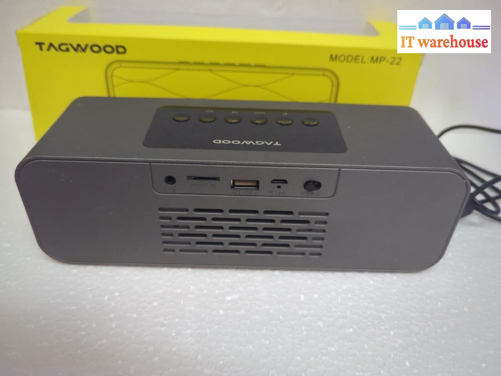 - (Nice) Tagwood Mp-22 Portable Bluetooth Fm Usb Aux Speaker Tested
