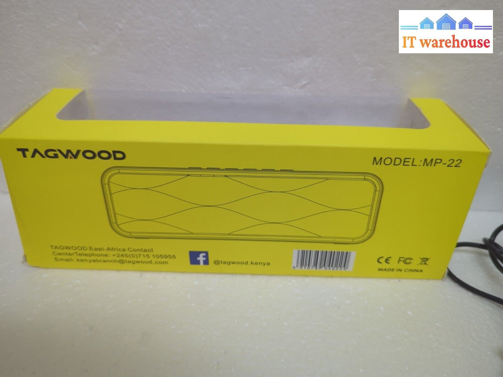 - (Nice) Tagwood Mp-22 Portable Bluetooth Fm Usb Aux Speaker Tested
