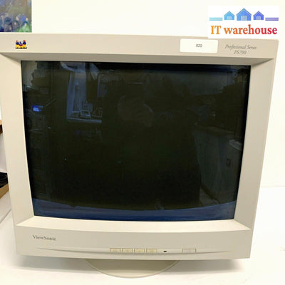 Nice ~ vintage 19’’ ViewSonic PS790 CRT Monitor 1600 x 1280 (Year 2000)