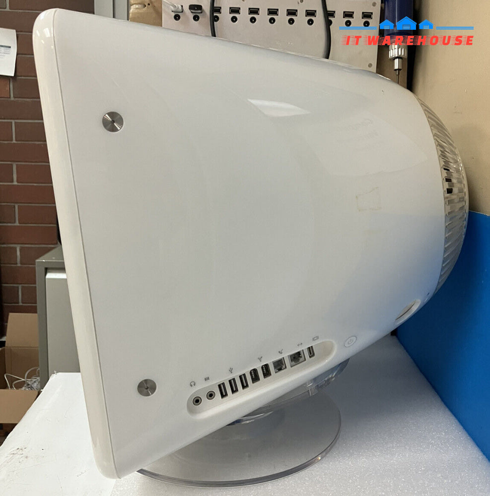 ~ (Nice) Vintage Apple Emac 2003 Powerpc G4 1Ghz 1Gb Ram 80Gb Hdd Wifi Os X 10.6