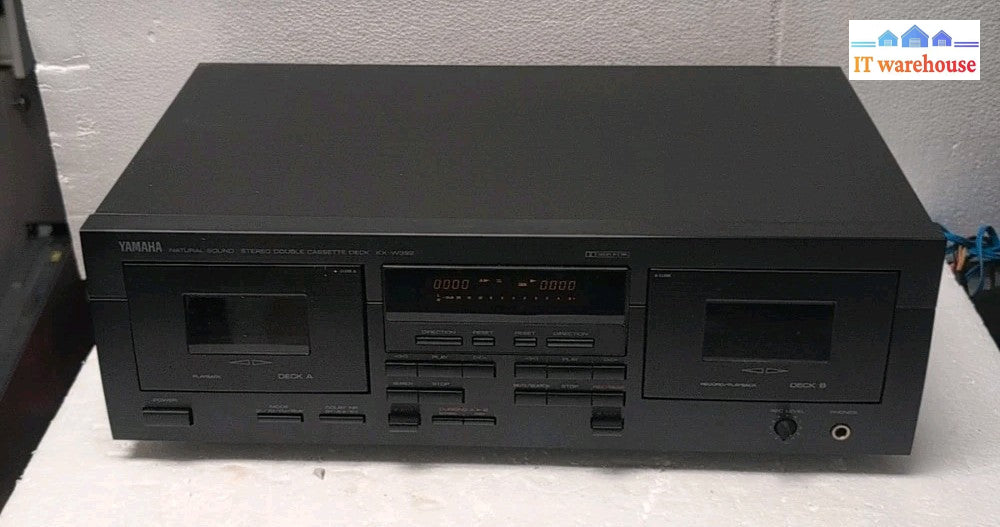 (NICE) Yamaha KX-W392 Dual Deck Double Cassette Player & Recorder -