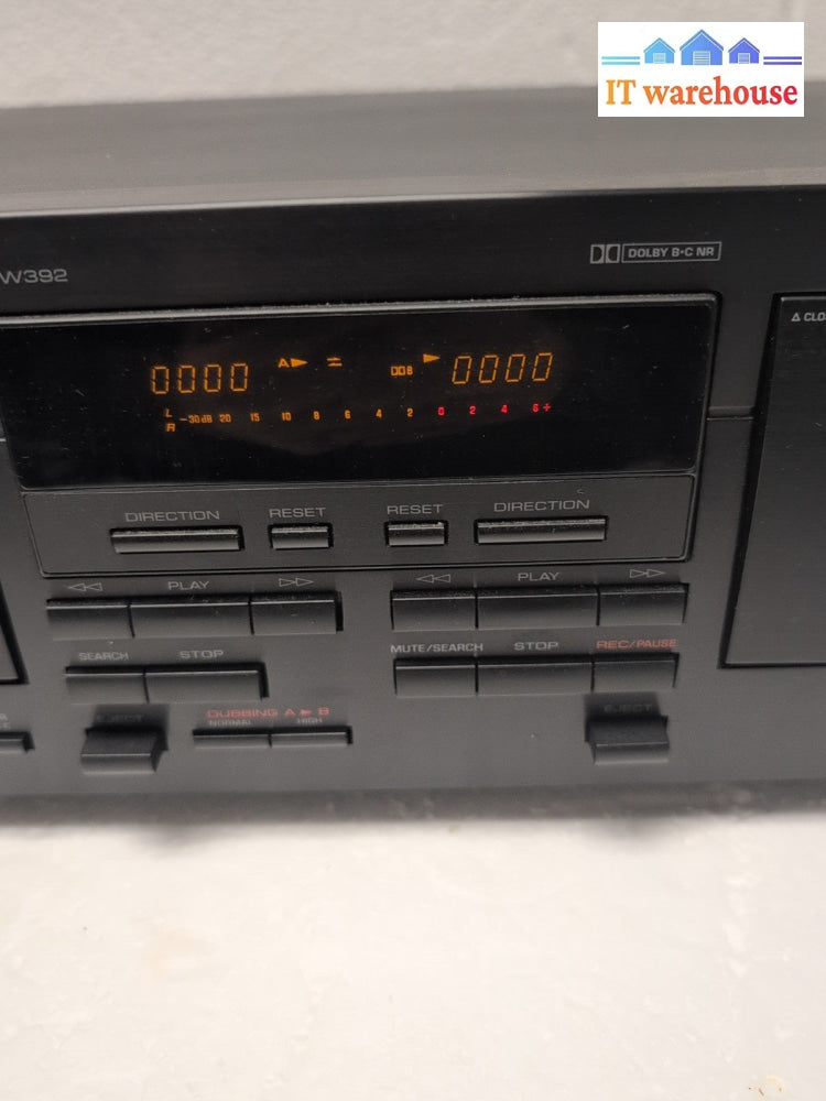 (NICE) Yamaha KX-W392 Dual Deck Double Cassette Player & Recorder -