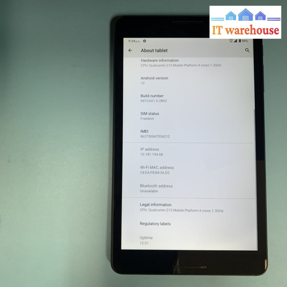(Nice) ZTE Grand X View 4 K87CA - 32GB WiFi + Cellular 4G (Unlocked) Black