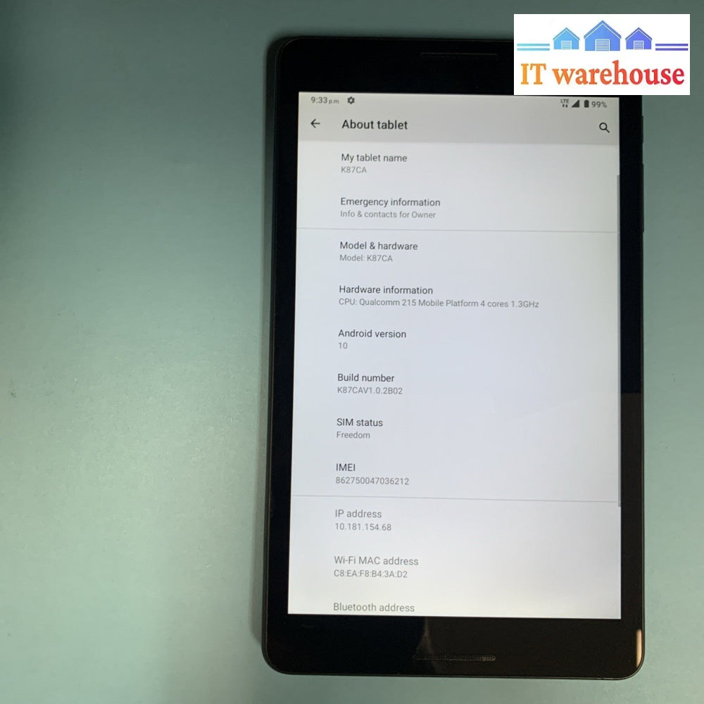 (Nice) ZTE Grand X View 4 K87CA - 32GB WiFi + Cellular 4G (Unlocked) Black