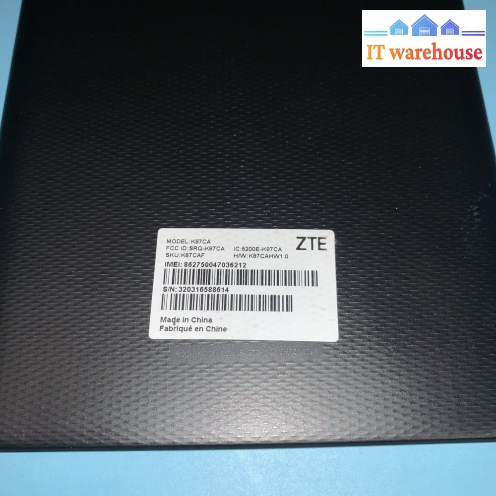 (Nice) ZTE Grand X View 4 K87CA - 32GB WiFi + Cellular 4G (Unlocked) Black