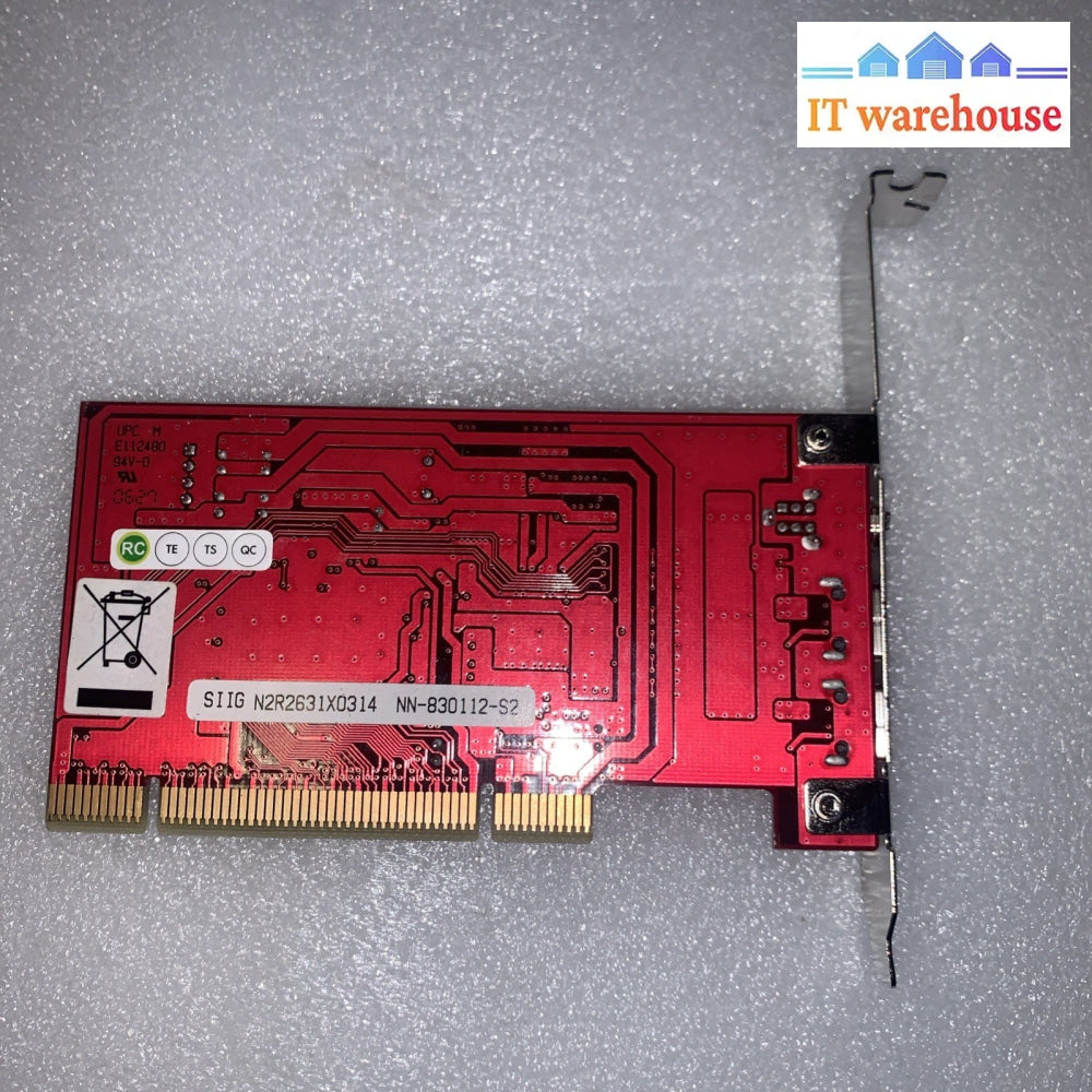 NN-830112-S2 StarTech Fwire 800 Pci 32t 3pt (1394bx2 1394ax1)