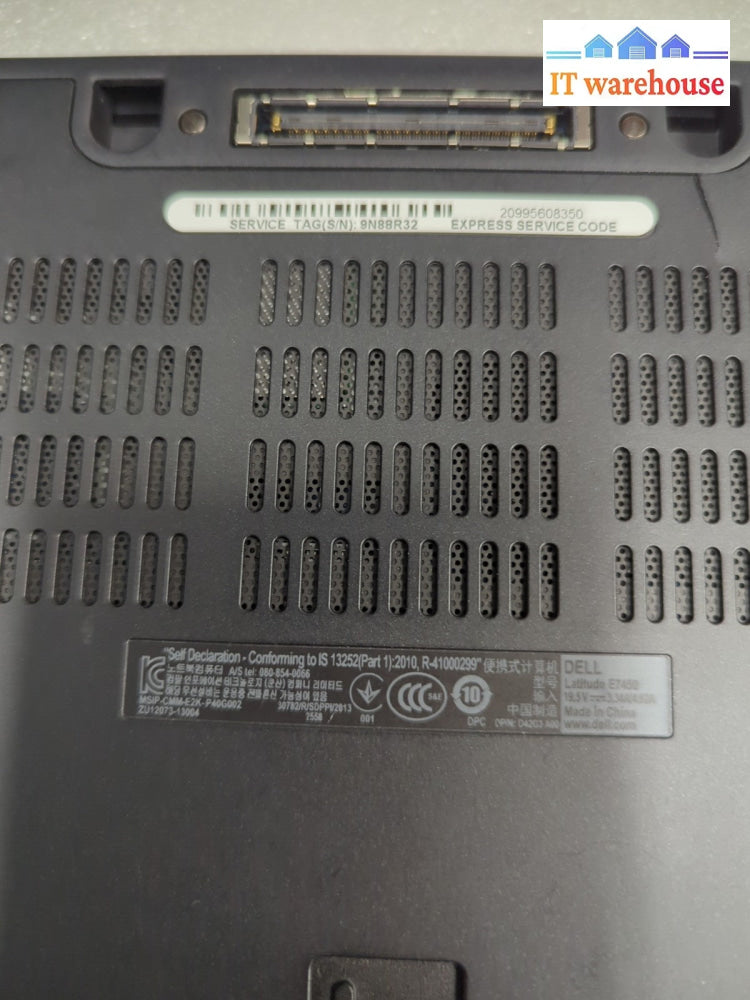 (NO BOOT, FOR PARTS) Dell Latitude E7450 i5 LAPTOP (NO RAM, NO SSD) -