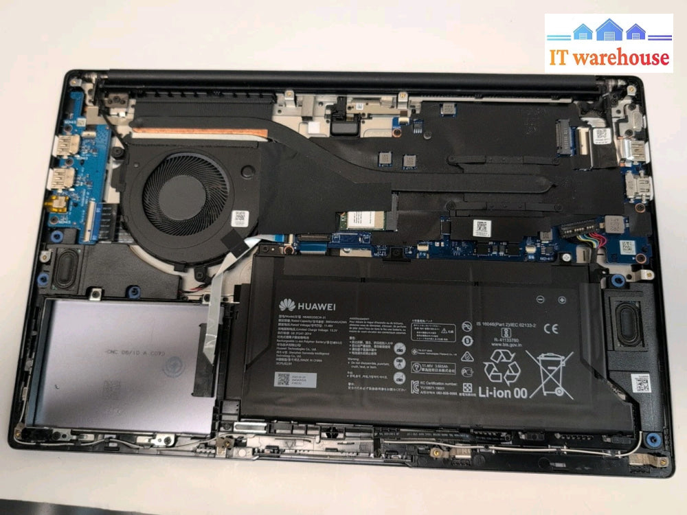 (NO POWER, PARTS) Huawei MateBook 15" Boh-WAQ9R Laptop RYZEN 5 CPU (No SSD) -