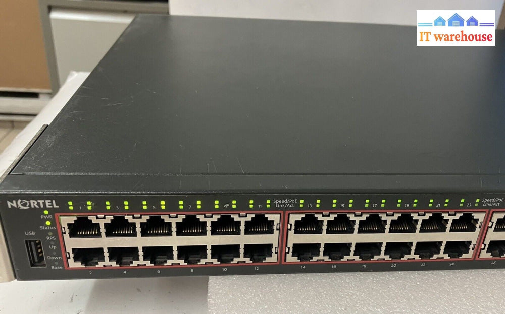 ~ Nortel ANATEL 4548GT-PWR 48 Port Ethernet Routing Switch AL4500A14-E6