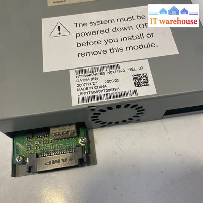 Nortel BCM 50, 200, 400 & 450 4 Analog Trunk Media Bay Module GATM4 NT5B44BA