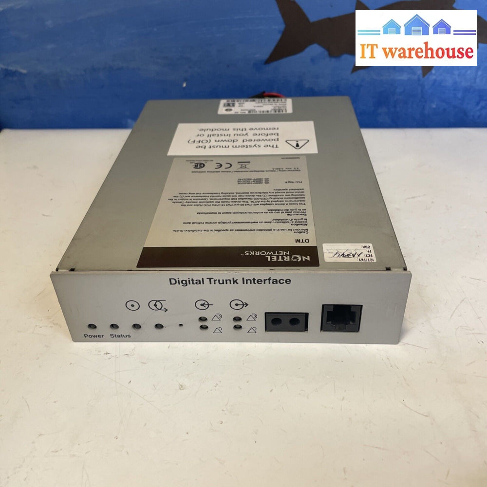 Nortel Business Communication Manager Dtm Digital Trunk Module Nt5B04Bc