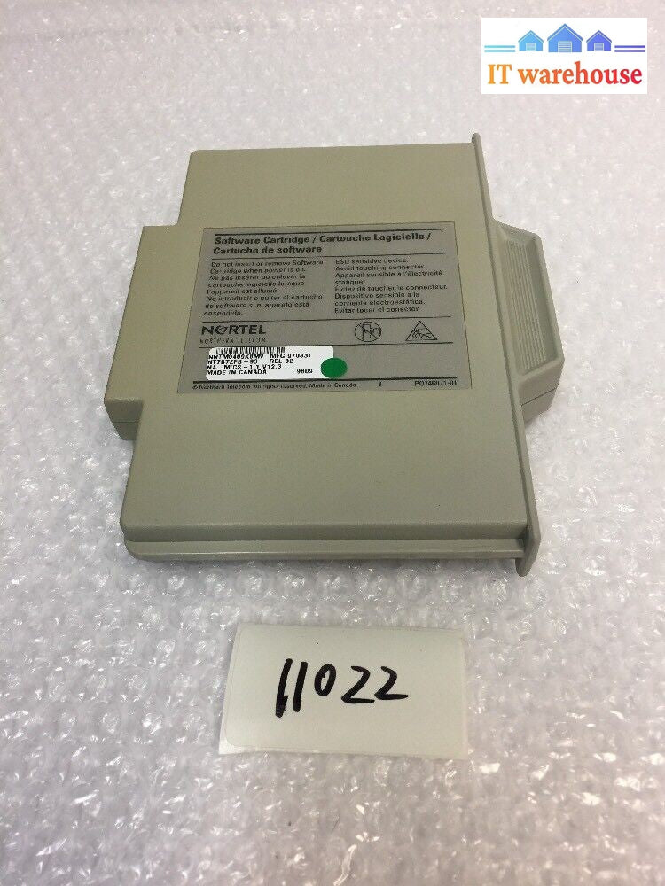 -Nortel NorStar Meridian NT7B72FB-93 REL 02 NA-MICS-1.1 V12.3 Software Cartridge