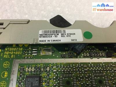 - Nortel NTBB02GA-93 2-Port Slim Fiber Expansion Card Cartridge