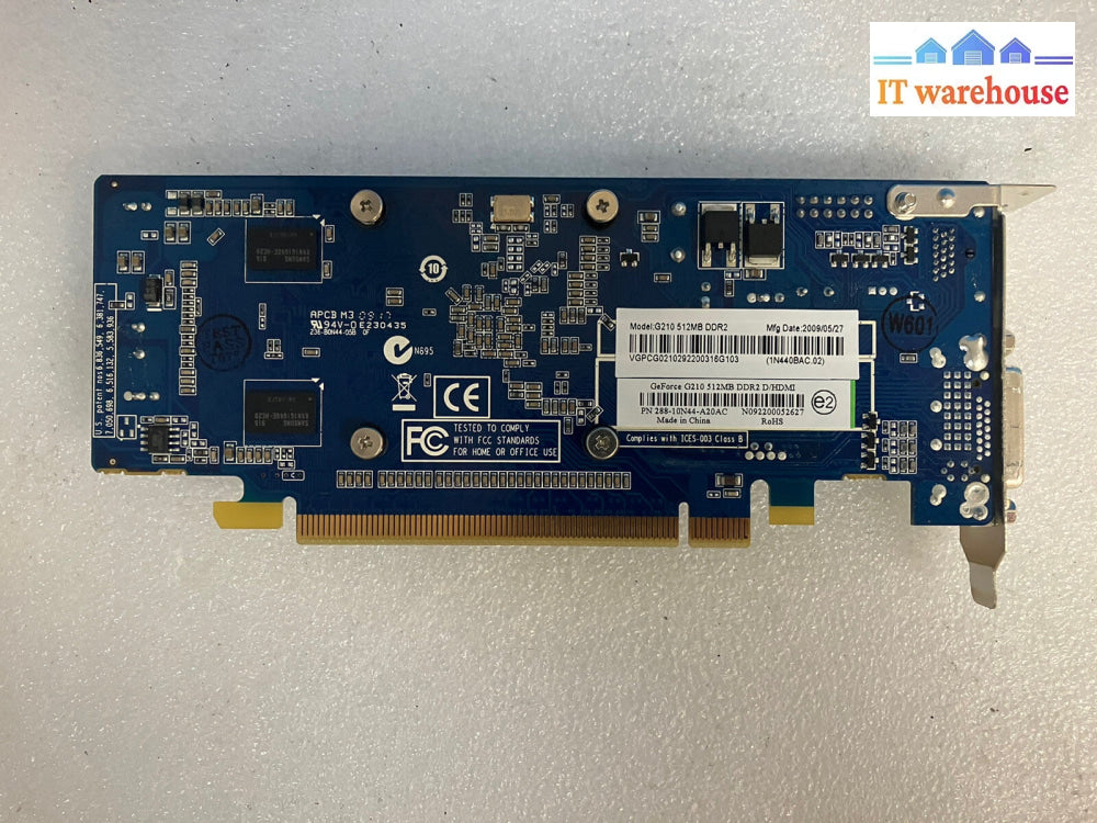 ~ NVIDIA GeForce G210 512MB DDR2 PCI-E HDMI / DVI 288-10N44-A20AC Graphics Card