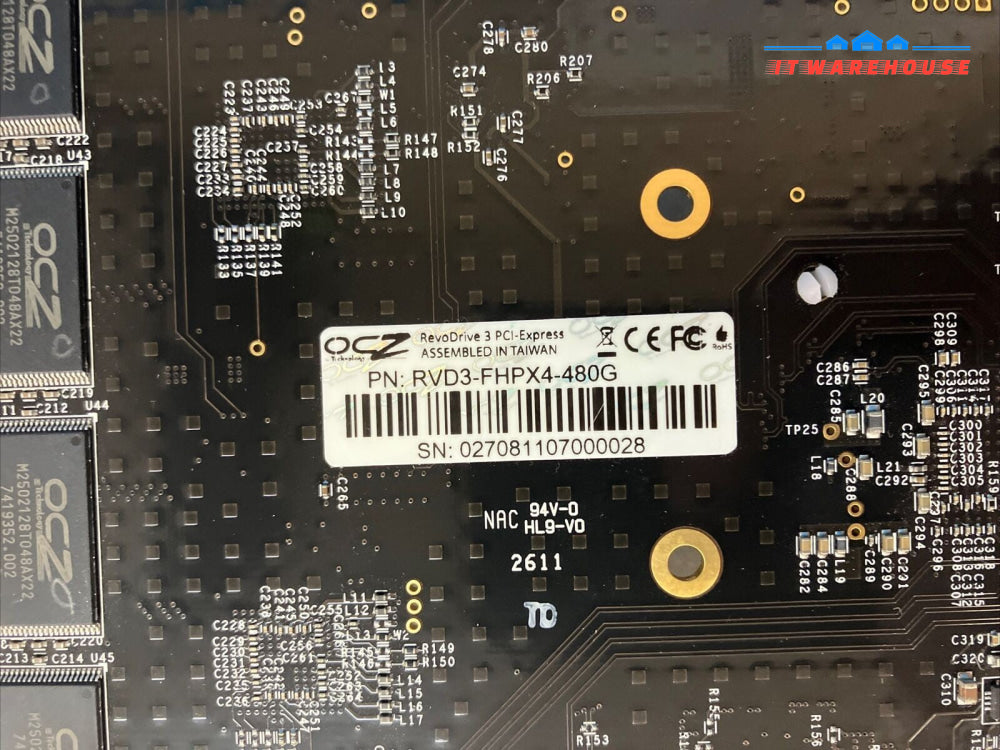 OCZ RVD3-FHPX4-480G RevoDrive 480GB PCI-E Add-in Card Solid State Drive SSD ~