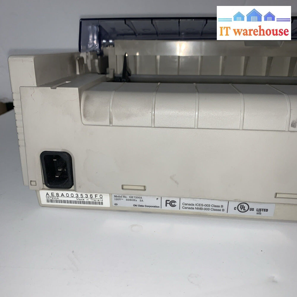Oki MICROLINE 320 Turbo 9 Pin Dot Matrix Printer Parallel / USB
