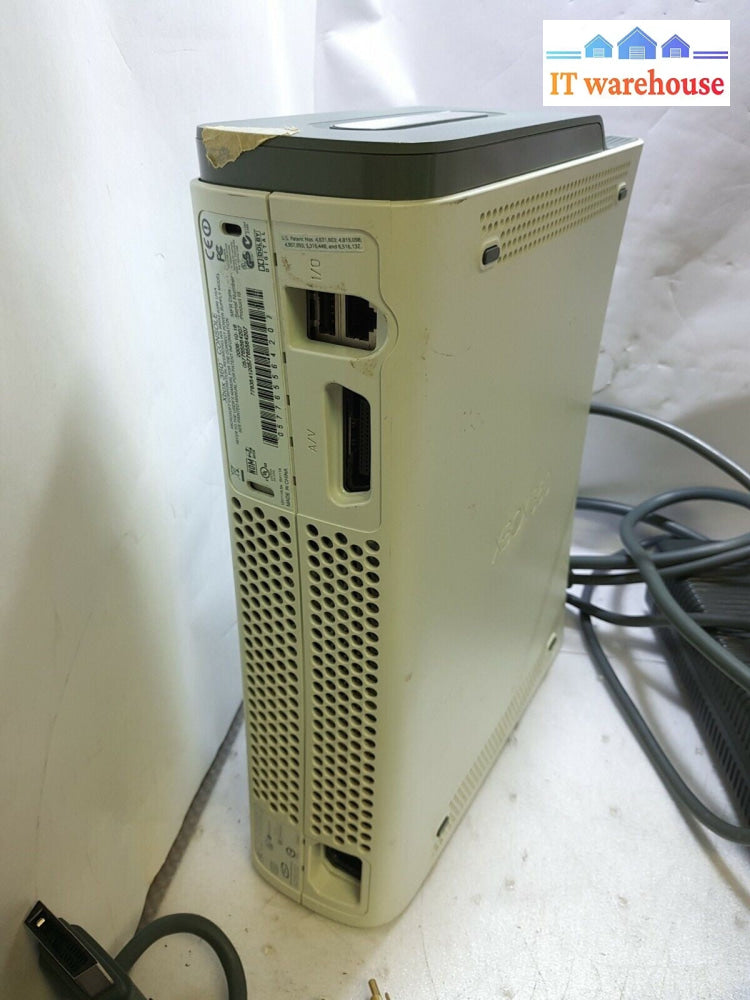 - Old Version Microsoft Xbox 360  Console With Adapter & One Controller(NO HDMI)