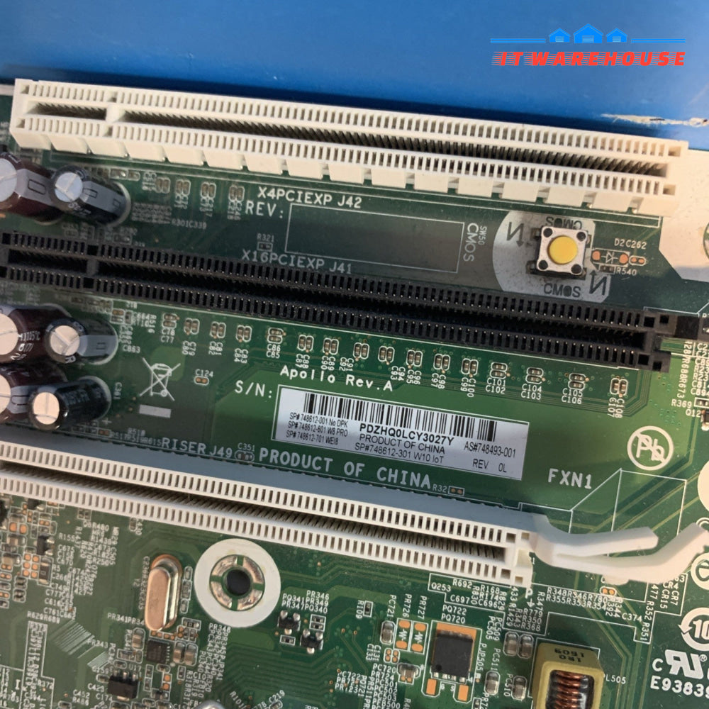 One HP Pro RP5810 Motherboard 748612-701 748612-301 w/ CPU