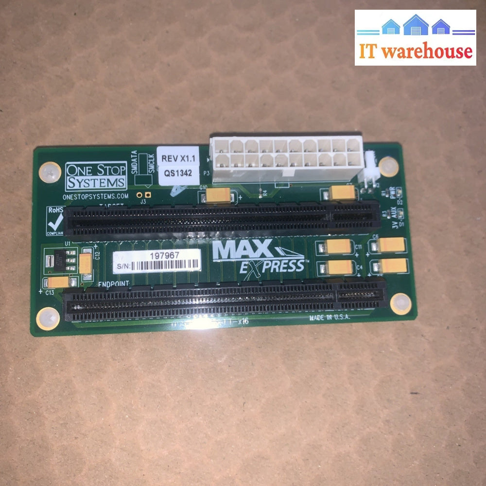One Stop MAX Express OSS-BP-Target-X16 PCIe  Expansion Backplane QS1342