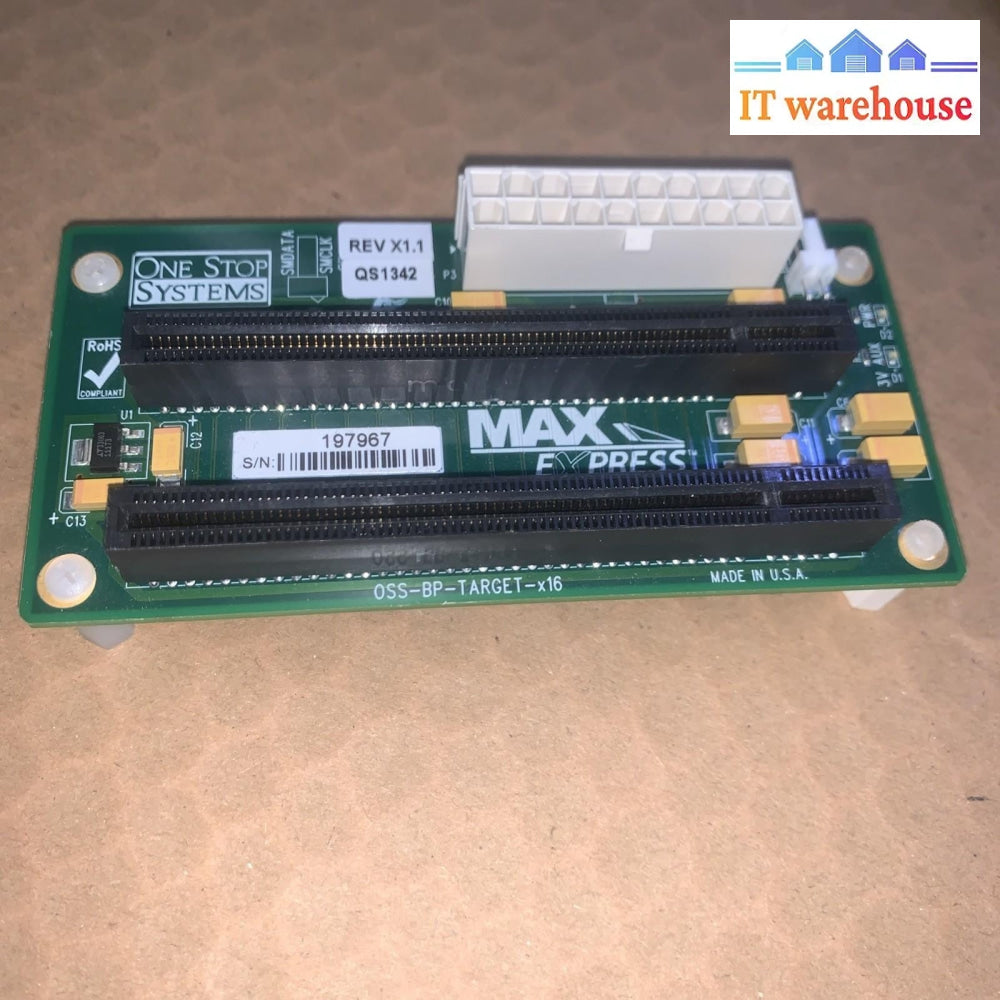 One Stop MAX Express OSS-BP-Target-X16 PCIe  Expansion Backplane QS1342