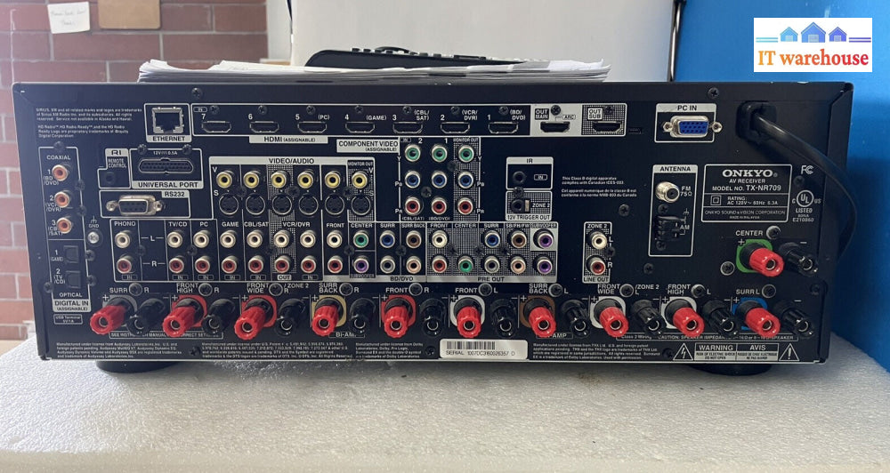 ~ONKYO TX-NR709 7.2 Channel THX 250W Network A/V Receiver Bundle & Remote Tested