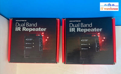(Open Box) Lot 2x MONOPRICE Dual Band IP Repeater With Accessories ~
