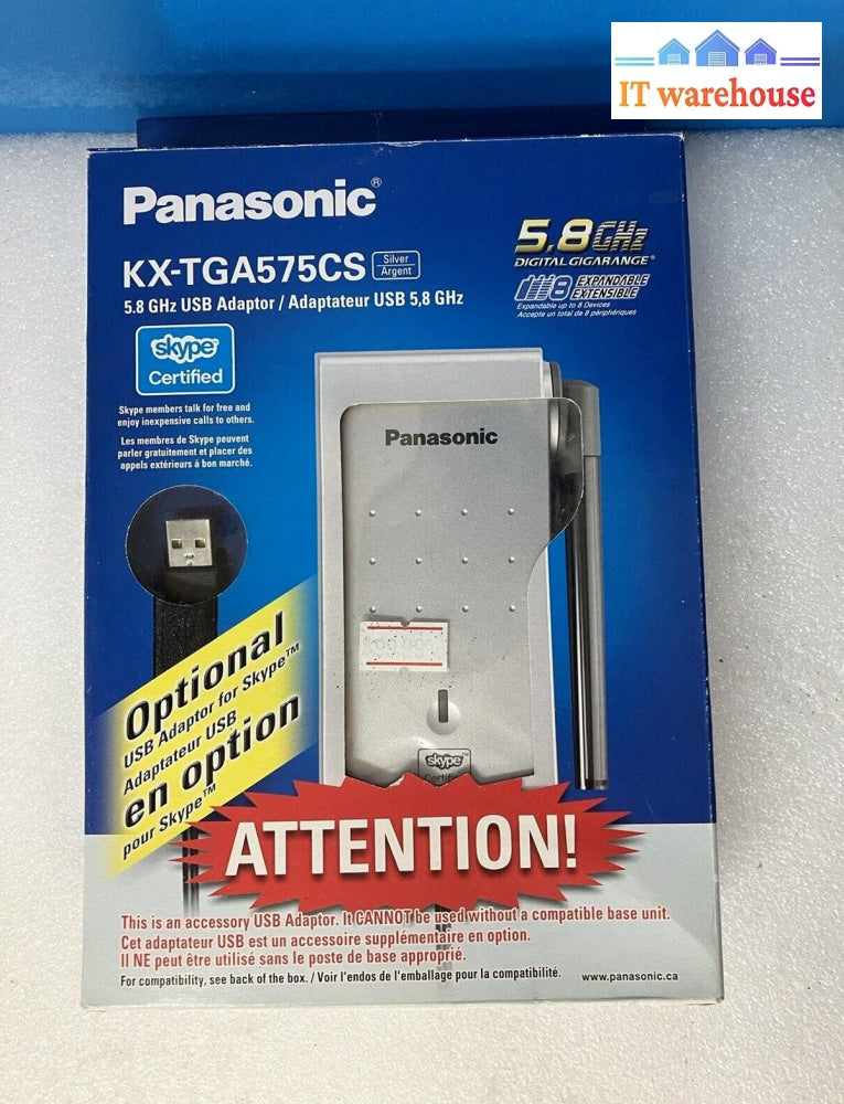 ~ (Open Box) Panasonic KX-TGA575CS 5.8GHz USB Adapter
