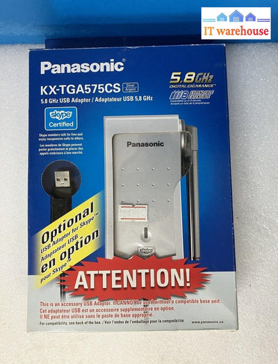 ~ (Open Box) Panasonic KX-TGA575CS 5.8GHz USB Adapter