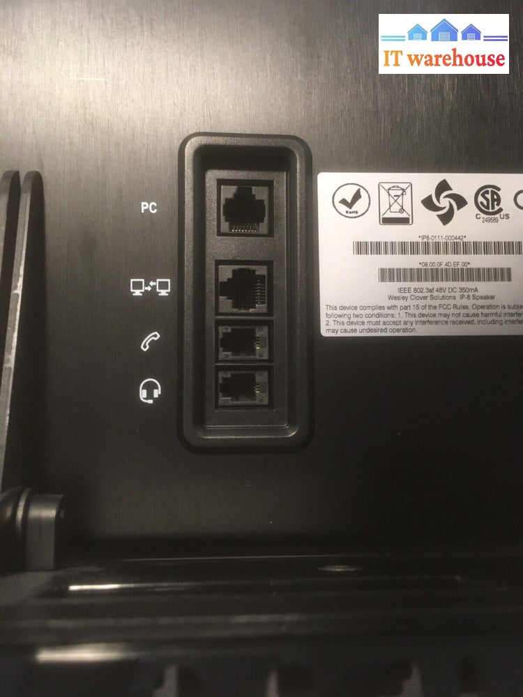 + Open Box Wesley Clover IP-8 Channel Speaker Mitel Turret stockbroker phone