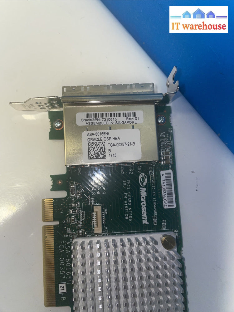 ORACLE-7310615 MICROSEMI-ASA 80165H  HBA ADAPTER CARD