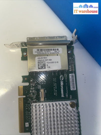 ORACLE-7310615 MICROSEMI-ASA 80165H  HBA ADAPTER CARD