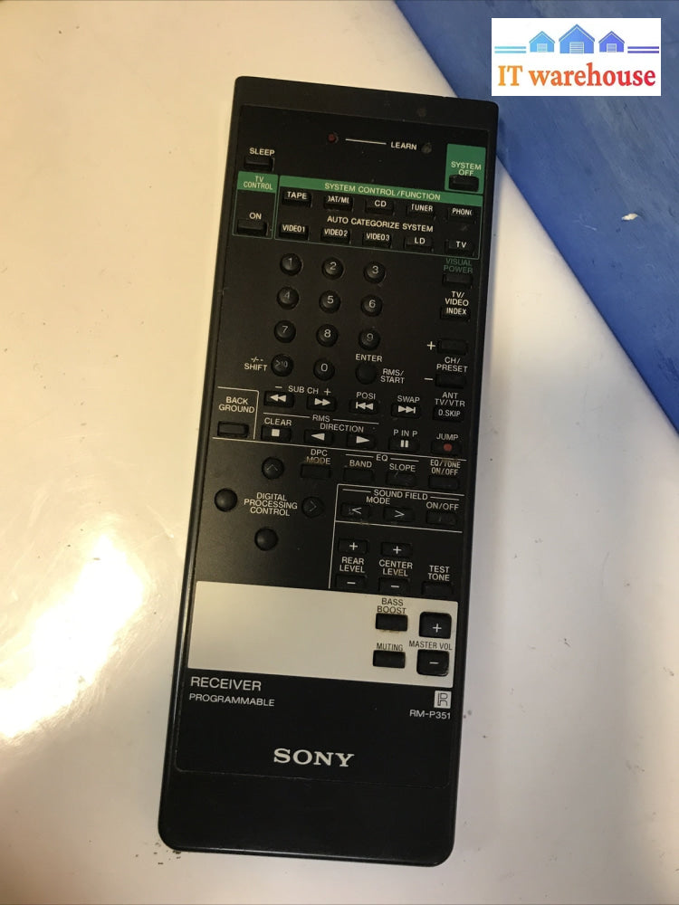Original Sony RM-P351 Receiver Remote Control for STR965 STRD0965 STRD96 STRD965
