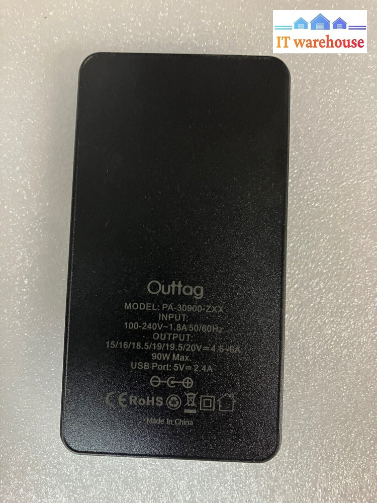 ~Outtag PA-30900-ZXX Ultra Thin 90W Universal Laptop Charger 15/16/18.5/19.5/20V