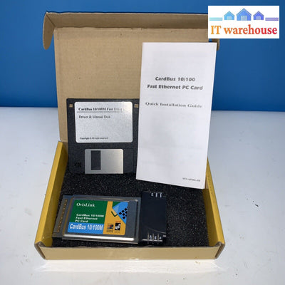 Ovislink Cardbus 10/100 Fast Ethernet Pc Card /Installation Guide / Driver Disk