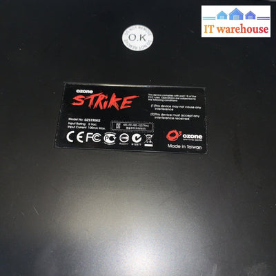 Ozone Strike Gaming Keyboard Dual USB / Audio  Model: OZSTRIKE